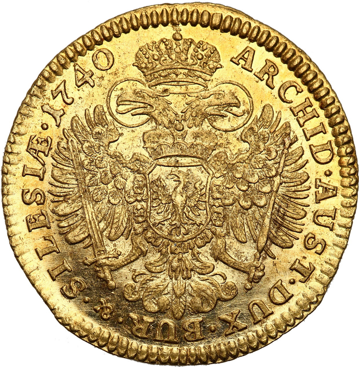 Śląsk pod panowaniem habsburskim. Karol VI (1711-1740). Dukat 1740, Wrocław